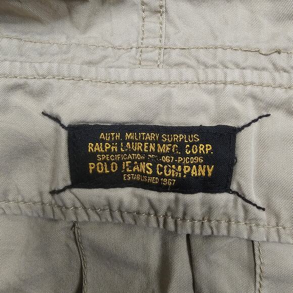 Vintage Polo Jeans Co Cargo Shorts Mens 36x11 Baggy Loose Classic 90s Preppy - Picture 4 of 14